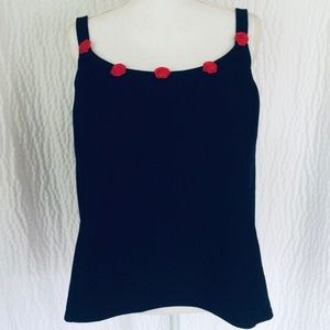 Suit Yourself Retro Roses Swim Top 22W